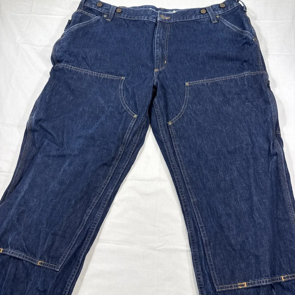 Carhartt Double Knee Rugged Flex Relaxed Fit Logger 103890-l10 Denim  42 x 30